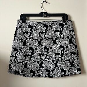 Forever 21 Retro Floral Pattern Skirt Size Large Vintage Style High Waist